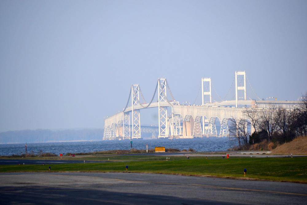 bay bridge from airstrip