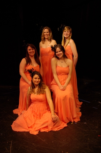 The Cast of "Five Women In The Same Dress"