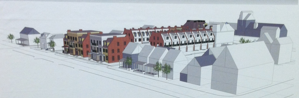 Twilley Lane concept viewed from Cannon St and Cross St.