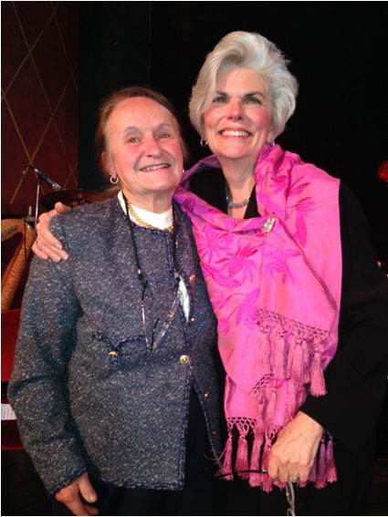 Dr. Maria Boria (left) and event organizer Carla Massoni
