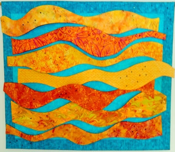 "Heat Wave" quilt by Judi Gunter