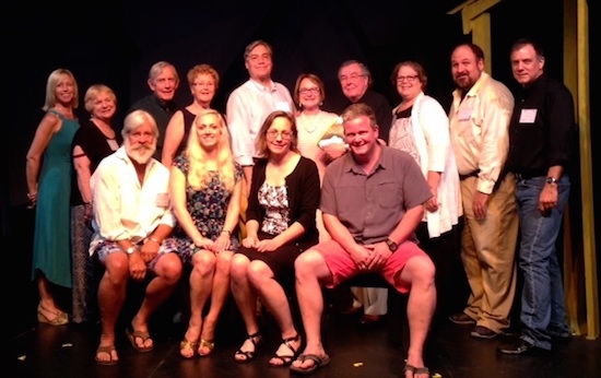Back row, left to right: Rachel Goss, Sylvia Maloney, Pat Patterson, Sheila Grasso, Will Robinson, Bonnie Hill, David Bowering, Juanita Wieczoreck, Patrick Fee and John Haas. Seated, left to right: Michael Whitehill, Becca Van Aken, Laura Van Wie McGrory, and Toph Wallace.
