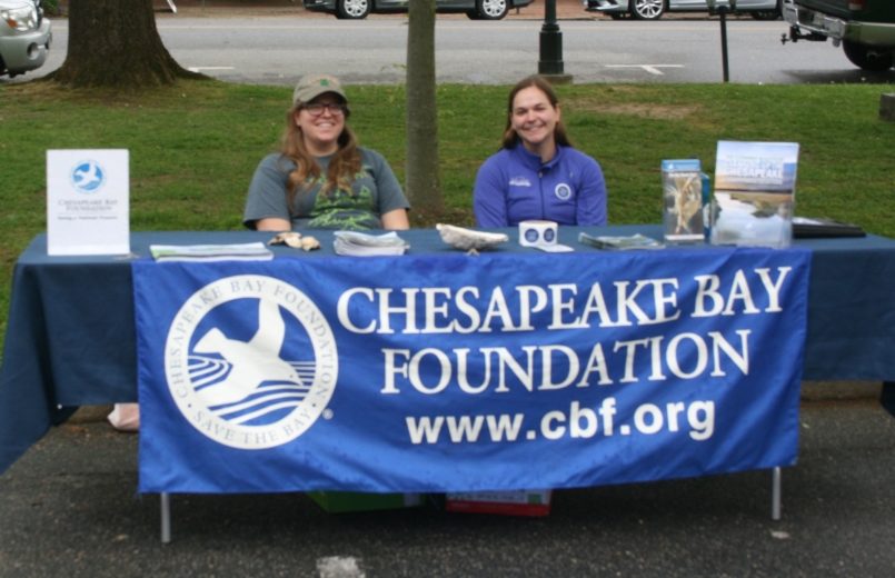 Chesapeake bay Foundation table volunteers
