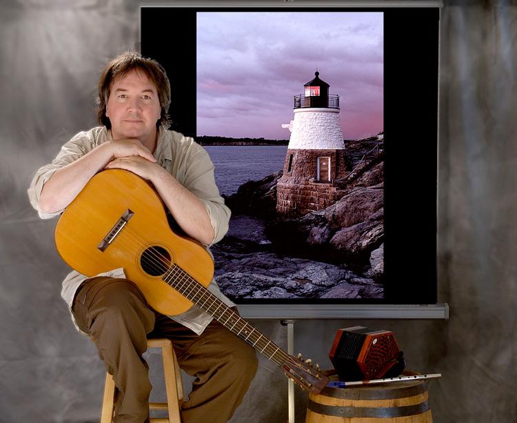 John Mock will be performing his “From the Shoreline” concert and photographic slideshow at the Chesapeake Bay Maritime Museum (CBMM) in St. Michaels this Tuesday, August 6. The concert begins at 6pm in CBMM’s Van Lennep Auditorium, with wine and light refreshments served. The cost is $15 for CBMM members, or $25 for non-members, with advanced registration needed by calling 410-745-4943.